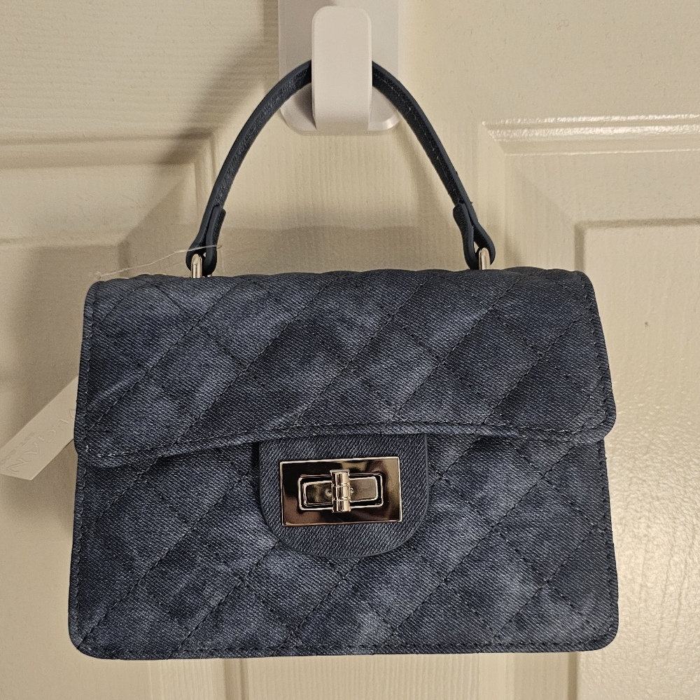 NWT Vegan Est 2005 Mini handbag with detachable crossbody strap.